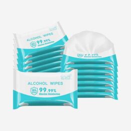 Disinfectant Wet Wipes Alcohol 75% Custom Alcohol Wipe Pad 06-1444-1 www.cattoyfactory.com