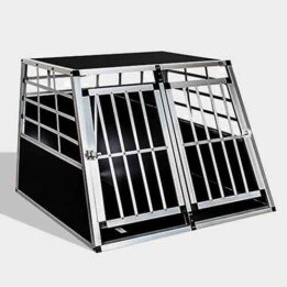 Aluminum Large Double Door Dog cage 65a 06-0773 www.cattoyfactory.com