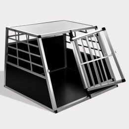 Large Double Door Dog cage With Separate board 65a 06-0774 www.cattoyfactory.com