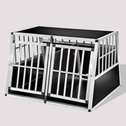 Large Double Door Dog cage With Separate board 06-0778 www.cattoyfactory.com