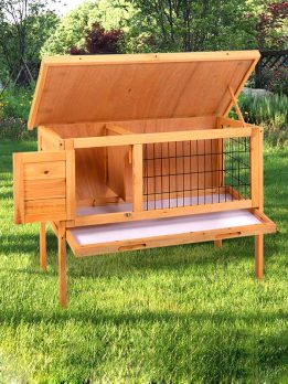 Factory OEM Wholesale Wooden Rabbit Cage fir wood wood rabbit cage