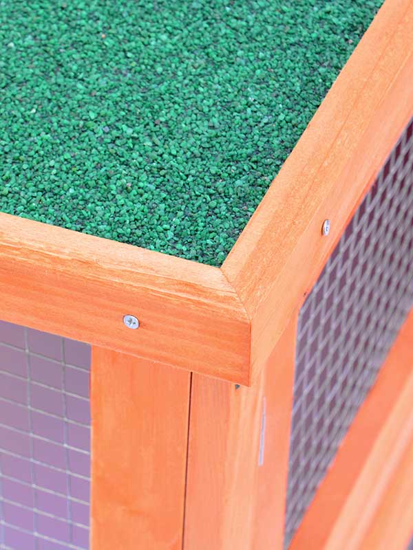 Wholesale OEM Wooden Rabbit Cage Double layer wood rabbit house