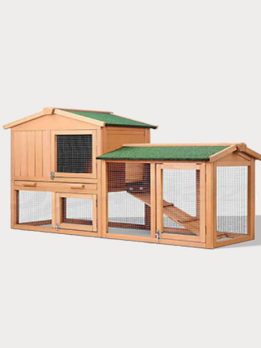 Factory OEM Wood rabbit cage plan indoor double