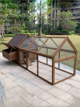 China Pet Products Factory OEM Wooden Chicken coop hen house layer cage