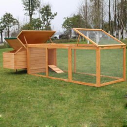 Factory Wholesale Wooden Chicken Cage Large Size Pet Hen House Cage www.cattoyfactory.com