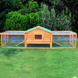 Double Decker Wooden Rabbit Cage Farming Low Cost Pet House www.cattoyfactory.com