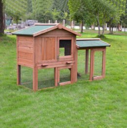 Outdoor Wooden Pet Rabbit Cage Large Size Rainproof Pet House 08-0028 www.cattoyfactory.com