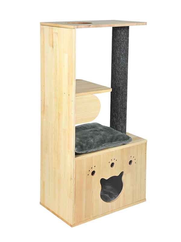 OEM Wooden cat house cat litter scratching post 06-0189