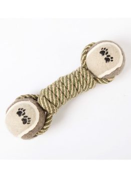 Hemp Rope Dumbbells Toy Pet Dog Training Toys Supplies