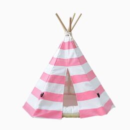 Canvas Teepee: Factory Direct Sales Pet Teepee Tent 100% Cotton 06-0943 www.cattoyfactory.com