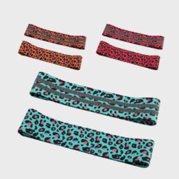Custom New Product Leopard Squat With Non-slip Latex Fabric Resistance Bands www.cattoyfactory.com