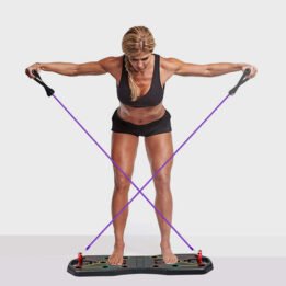 Fitness Equipment Multifunction Chest Muscle Training Bracket Foldable Push Up Board Set With Pull Rope www.cattoyfactory.com