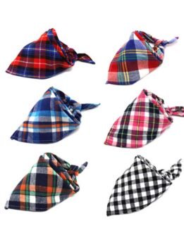 Triangle Classic Lattice Dog Bandana Collar