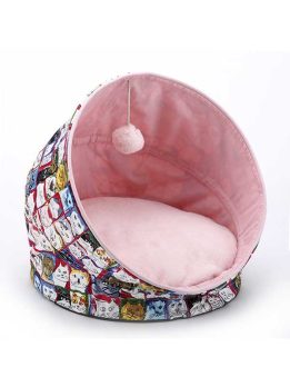 Pet Factory direct pet supplies wholesale folding cat house dog kennel pet bed, Model Number:106-048 Color:Pink, blue, graffiti pink, graffiti blue