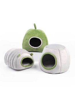 Factory wholesale custom hamster cotton nest windproof warm hedgehog Dutch pig sheep nest semi-closed yurt hamster bed