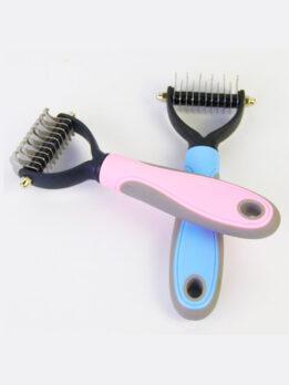 Wholesale OEM & ODM Pet Comb Stainless Steel Double-sided open knot dog comb 124-235001 www.cattoyfactory.com