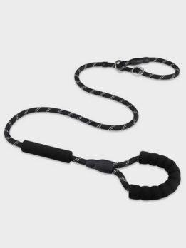 Outdoor walking Nylon rope explosion-proof flush dog leash foam handle dog chain