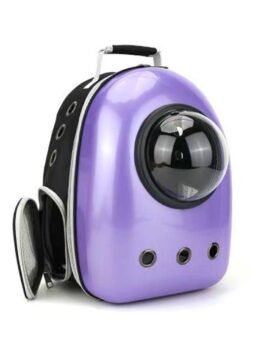 Purple upgraded side opening cat backpack 103-45014 www.cattoyfactory.com