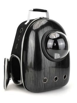 Black King Kong upgraded side-opening pet cat backpack 103-45015 www.cattoyfactory.com
