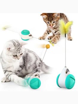 Self-Balancing Cat Toy - Patented Non-Tip Design, ABS Material, No Battery Needed 112-251010