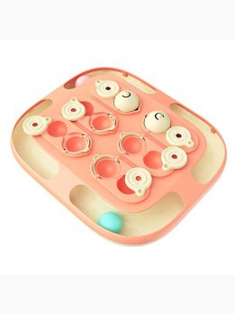 Interactive Cat Treasure Toy with Track Balls, Puzzle Feeder