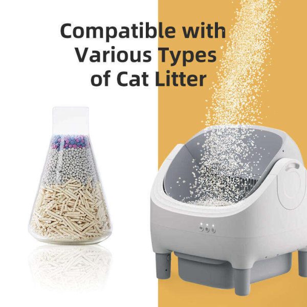 Wholesale New Design Automatic Cat Litter Box APP Control Dual Safety Sensors Self Cleaning Litter Box with Open-Top Design 116-5901 - Image 3