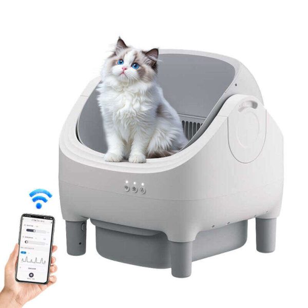 Wholesale New Design Automatic Cat Litter Box APP Control Dual Safety Sensors Self Cleaning Litter Box with Open-Top Design 116-5901 - Image 6