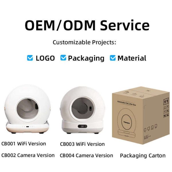 OEM Cat Litter Box Self Cleaning Smart Cat Litter Box Toilet Robot APP Control 72L Large Automatic Cat Litter Box Self-cleaning 116-5902 - Image 4