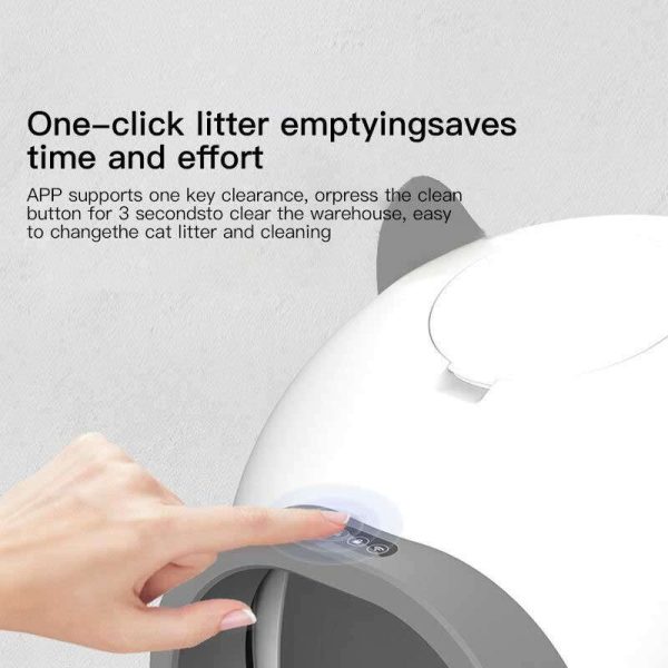 Wholesale Custom Intelligent APP Control Extra Large Pet Waste Disposal Automatic Self-Cleaning Smart Cat Toilet Litter Box For Cats 116-5910 - 图片 8